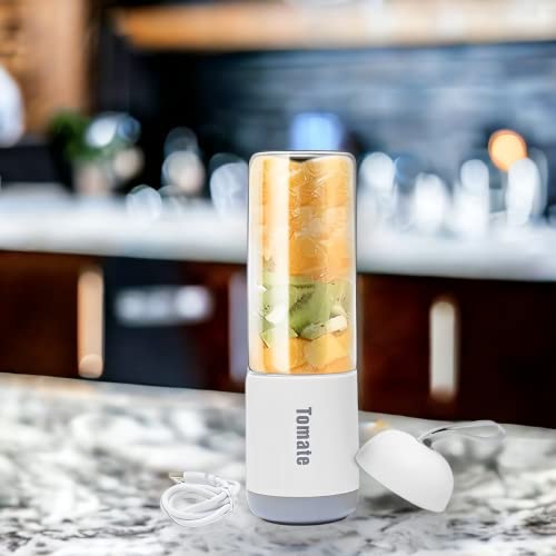 Mini Liquidificador Portátil Em Vidro 6 Lâminas p/Sucos Gelo