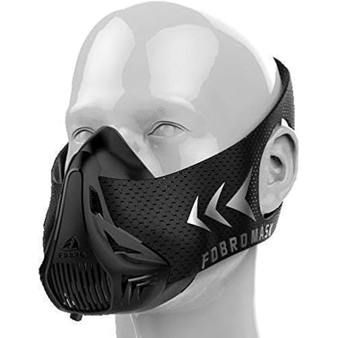High Altitude Mask for High Altitude Simulation with 6 Breathing Levels | High Altitude Mask Exercise Mask for Workout Fitness | High Altitude Training Mask Sports Mask FDBRO (M, Black) Cover