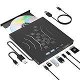 Wbacon 7 in 1 External CD/DVD Drive for Laptop, USB 3.0 External CD Drive