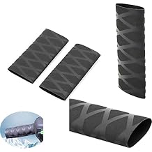 4 Pack Motorcycle Hand Grips Cover Protector Universal Non-Slip Non-Sticky Heat Shrink Motorcycle Grips Wrap Sleeve for Dirt Bike Street Bike Motorbike Handlebar Hand Heated Handle Grips