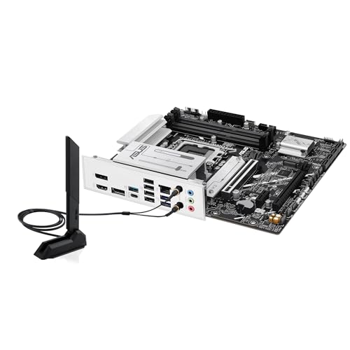 PRIME B860M-A WIFI, Scheda Madre Intel mATX, 7+1+1+1 Fasi di Alimentazione, Slot DDR5, PCIe 5.0, 2 Slot M.2, WiFi 6E, Ethernet Realtek 2.5 GB, DisplayPort, HDMI, USB-C 20 Gbps, Nera - Scheda madre - Immagine 5