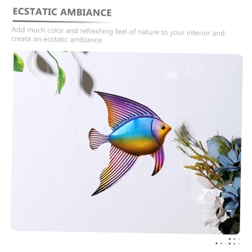 Décoration murale fer forme de poisson x3 pour un style marin unique