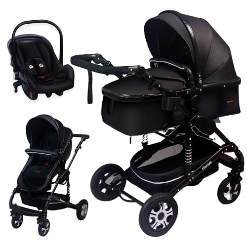 GaGaDumi Florida Kinderwagen 3 in 1 Komplettset mit Autositz - Baby...