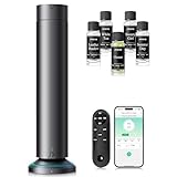 Waterless Scent Diffuser Kit Include 5x20ml Essential Oils, Essential Oil Diffuser for Home, Hotel & Office, APP&Remote Control, Quiet Operation, Pets and Kids Friendly, Max Coverage 1500 Sq Ft