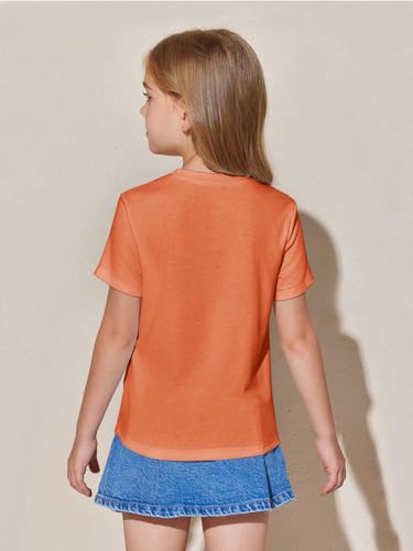 Image of Haloumoning Girls Pleated T Shirts Kids Summer Short Sleeve Fashion Tops Tees 5-14 Years