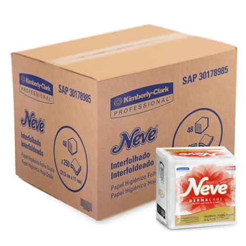 Papel Higiênico Interfolhado Folha Dupla Neve Cai Cai 48 Pacotes ...