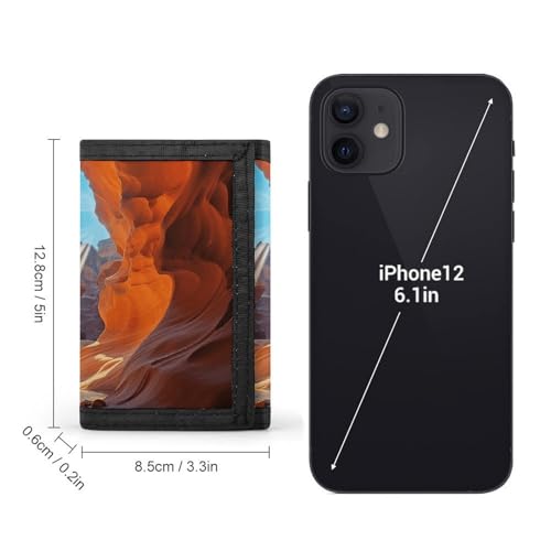 Antelope Canyon Trifold Wallet for Men - Money Clip Slim Wallets with Multiple Card Slots Minimalist Small Front Pocket Wallet for Everyday Carry2