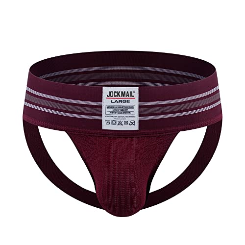 JOCKMAIL Mens JockStrap Underwear Breathable Jock straps Sexy Athletic Supporter Jockstraps for Men2