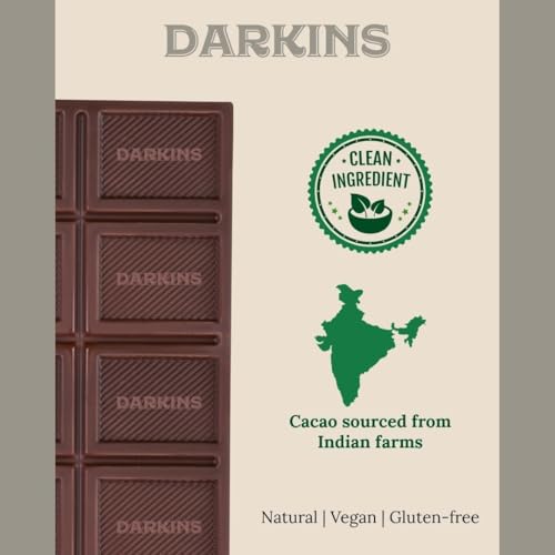 Image of Darkins Vegan Mylk Rice Crispies Chocolate | Unrefined Cane Sugar | Gluten-free | Hand Crafted Chocolate | 50 Gm Each Pack Of 2