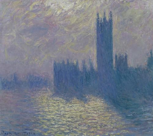 Tableaux Peinture sur Toile Les Chambres du Parlement Claude Monet d'Orage 60x90cm Deco Chambre