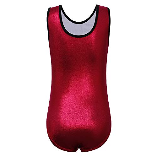 BAOHULU Girls Gymnastics Leotard Shiny Embroidery Dance Kids Children Athletic Activewear