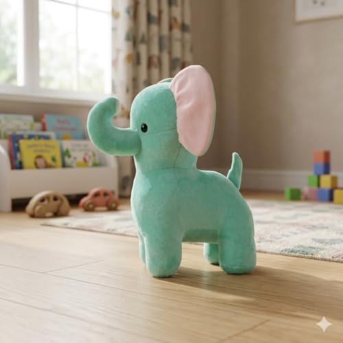 Image of Aqua Teddy Elephant Stuffed Plush Toy, Soft Toy for Children and Adults