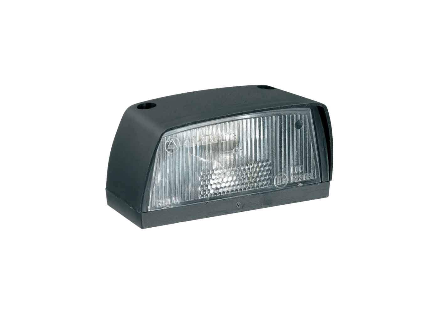 RING Large Black Number Plate Lamp Complete With Fitted E Approved Bulb