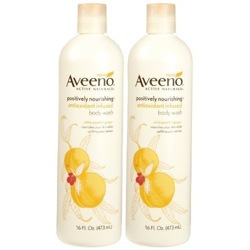 Buy Aveeno Positively Nourishing Antioxidant Body Wash White Peach
