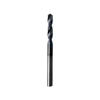 1/4" Solid Carbide Drill Bit, Drill Bits with TiAlN Coated and 2 Flute, Tungsten Carbide Drill Bits Straight Shank Drilling Tool for Stainless Steel Alloy Metal, 118 Point Angle