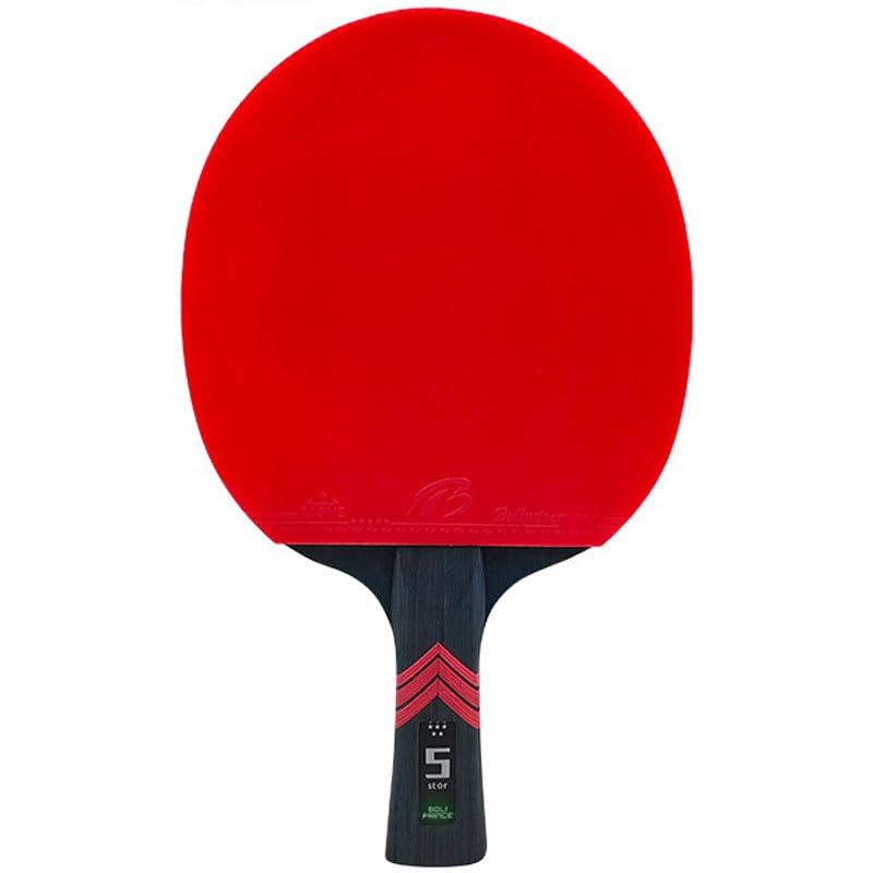 TYGXING Professional Ping Pong Paddles, Offensive High-Elastic Table Tennis Racket, Chinese Table Tennis Paddle Suitable for Beginners, Adults and Children(Color:Long Handle)
