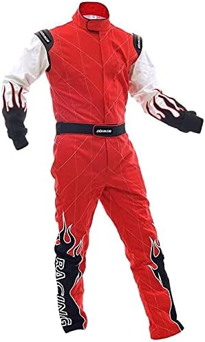 jxhracing RB-C06032 One Layer Cotton Fire Protection Auto Go Kart Racing Suit-SFI rated-X Small