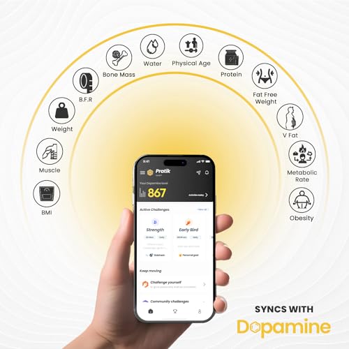 Image of The Cube Club Weight Machine Smart Sync Body Fat Analyzer Multi-User Profiles 12 Health Metrics BMI Weighing Scale with LED & Glass Top (CARBON FIBER, 180kg Max, 2.5 Year Warranty)