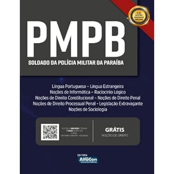 Capa do livro Soldado da Polícia Militar da Paraíba - PMPB