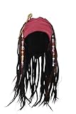 Odtrzi Pirates Dreadlock Wigs Set for Men Women Halloween Cosplay Costume With Wig, Beads, Bandana, Retro Hair Stick Set