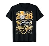 Happy New Year Party 2026 Funny Balloon Family Matching T-Shirt