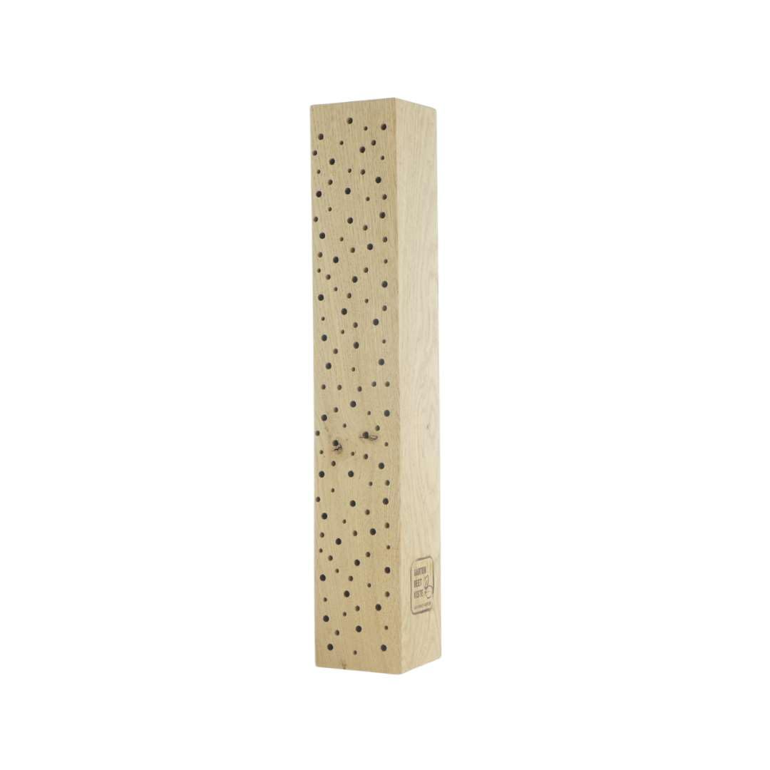 Casetta per api, tronco per insetti, in legno massiccio, per api selvatici, 50 cm