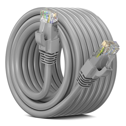 Câble Ethernet 15m CAT6 Maximm étanche gris pour réseau LAN extérieur