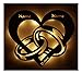Hochzeitsgeschenke Personalisiert Led Licht Brautpaar Lampe Herz-en Ring-e Partner Geschenk-e für-s mit Name-n Datum zum Jahrestag Hochzeit Verlobung Ich liebe dich Männer Frauen