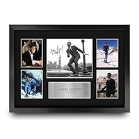 George Lazenby James Bond Autogramm-Bild – A4 Display Als Fan-Geschenk Für Film-Liebhaber