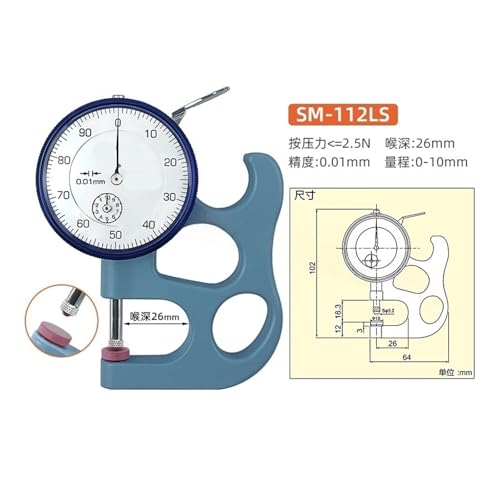 Medidor de Espesor SM-112LS calibrador de medición, herramienta de medición miniatura 2
