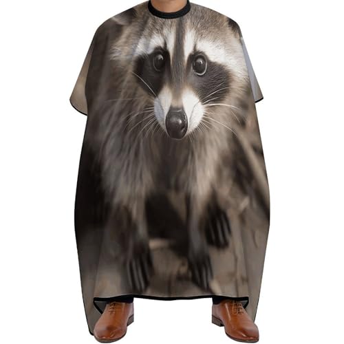 Capa de Barbero Cub Raccoon 66.9 x 56.7 pulgadas miniatura 1
