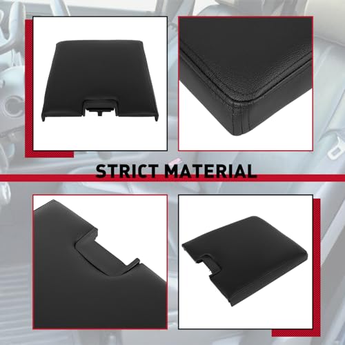 image for HECASA Center Console Lid Compatible with 2007-2014 Chevy Suburban Sil