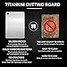 Tavano Titanium Cutting Board,Katuchef Titanium Cutting Board,Titanium Cutting Boards for Kitchen,Non toxic Doubld-Side Durable Chopping Boards, Easy to Clean and Store(1PC-L:15.35 * 11.02)