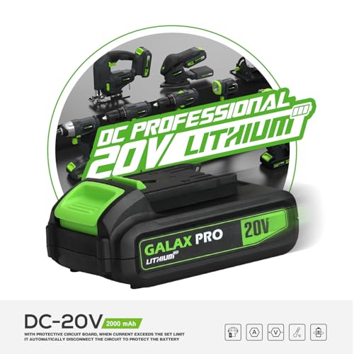 GALAX PRO Mini Circular Saw, 20V 3400RPM Professional Cordless Circular Saw, Adjustable Angle and Depth,Max Cutting Depth 42.8mm (90°), 28mm(45°),Laser Guide,Blade 115mm 6 GALAX PRO Mini Circular Saw, 20V 3400RPM Professional Cordless Circular Saw, Adjustable Angle and Depth,Max Cutting Depth 42.8mm (90°), 28mm(45°),Laser Guide,Blade 115mm - Image 6