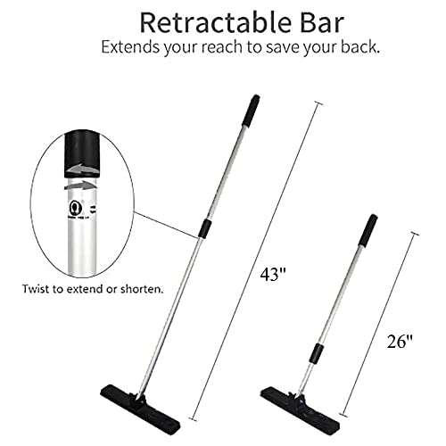 Burnur LG-E1K2-397Q 12-Inch Heavy Duty Telescoping Magnetic Sweeper Pickup Tool- Screws Parts Finder Strong Magnet Sweeper/43 Inch Super Strength Extendable Magnetic Metal Pick-Up And Nail Magnet thumb #2
