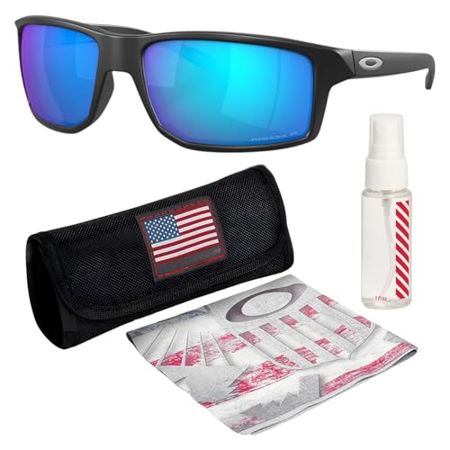 Image of Oakley GIBSTON OO9449 Rectangle Shape Sunglasses With Official Eyewear Kit | Men's Sunglasses