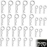 Lot de 30 goupilles à ressort double R Assortiment M2.5-M5 Goupilles à ressort en acier ...