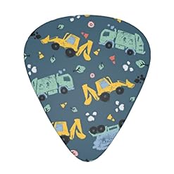 Lot de 12 médiators mignons en ciment inclinés pour guitares acoustiques électriques et acoustiques - Les Beatles, Paul McCartney, John Lennon, RIngo Starr, George Harrison