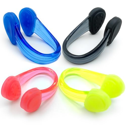 Zooshine Silicone Waterproof Swimming Nose Clips Pool Nose Plugs for Adults with Box Packed, Set of...