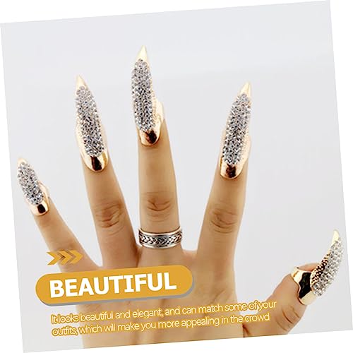 Bagues griffes strass pour soirées gothiques et festivals de mode - 3