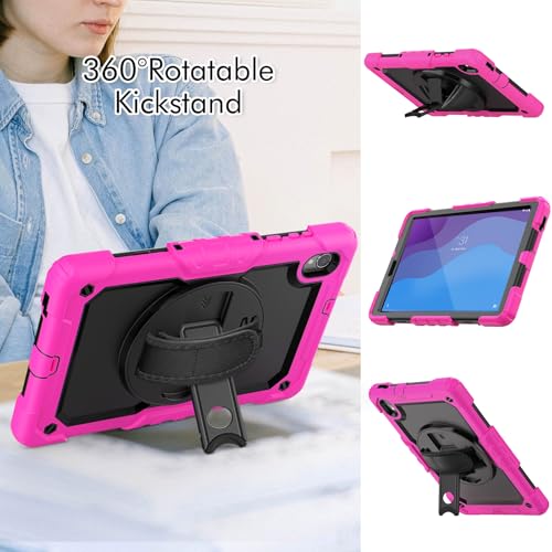 Housse rotative pour Lenovo Tab M10 HD 2e génération rose