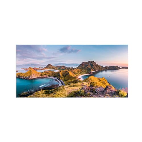 Toile Paysage Marin pour Éveiller la Nostalgie des Vacances au Bord de la Mer