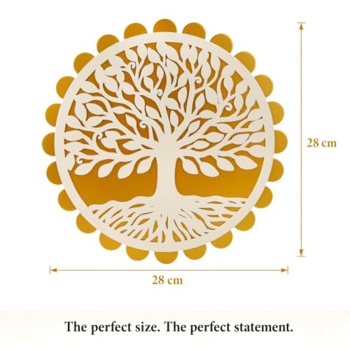 Image of Sehaz Artworks Tree of Life Wall Decor Items for Living Room 28x28 CM