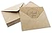 BEST PAPER GREETINGS Rustic Thank You Cards with Envelopes - 36-Pack, 4 x 6 In, Brown Kraft Paper - Thank You Postcards & Envelopes for Weddings & Baby Showers