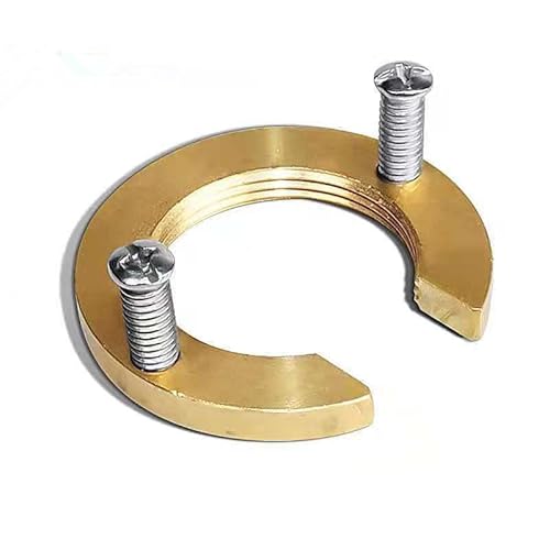 Faucet Fixing Tool Set Kitchen Bathroom Wash Basin Faucet Fastener Nut Circlip Washer Anti-loosening Fixture Installation Tools - (Color: brass)