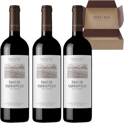 Pack 3 Botellas de Pago de Carraovejas - Botella Vino Tinto 75 cl - Mejor Selección ENOVINOS
