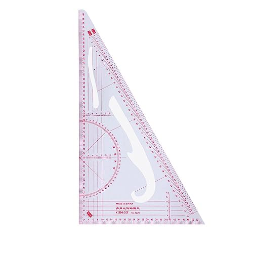 Multi-function Triangular Scale Measure Plastic Dressmaking Sewing Acrylic