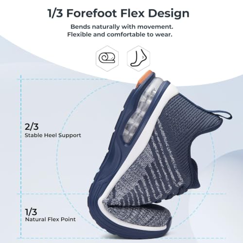 Image of Mishansha Running Shoes for Men Sneakers Air Cushion Walking Shoes Comfortable Tennis Shoes Breathable Trail Running Shoes US Men 7-15