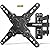 monTEK Full Motion TV Wall Mount Bracket for Most 13-43 Inch LED LCD Flat Screen TVs & Monitors, Swivel Tilt Extension Rotation with Articulating Arms, TV Mount Max VESA 200x200mm, up to 44lbs