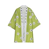 WeizhaonanCos Mens Himejima Gyoumei Cosplay Costume Halloween Haori Kimono Cape Cloak Robe (XX-Large)